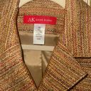 Anne Klein  Tweed Colorful Metallic Business Casual Button Up Blazer Size 10 Photo 1