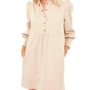 Tuckernuck  Pomander Place Claiborne 3/4 Sleeve Khaki Shirt Dress MEDIUM Photo 0