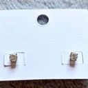 Nordstrom Rack EUC Silver CZ Diamond Stud Earrings - Sanitized, Brand New Earring Backs Photo 0