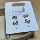 Disney Minnie Mouse Bow Stud Earrings Photo 0