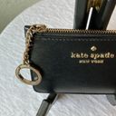 Kate Spade :Black Darcy Medium L-zip 4-card slot with coin area- wear on keychain Photo 12