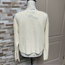 360 Cashmere  yellow/beige light weight knit cashmere pullover sweater Sz XS $334 Photo 4