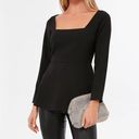 Tuckernuck  Pomander Place Black Simone Peplum Minimalist Top XS Photo 9