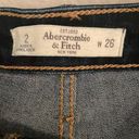 Abercrombie & Fitch  denim jean shorts, size 2 w 26, dark wash Photo 1