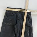 ZARA  Jeans Women 30 Solid Black Coated Denim Skinny Leg Mid Rise Pocket Cotton Photo 3