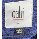 CAbi  Skirt Womens Size 4 Patriot Blue Textured Tulip Midi Skirt Flare Stretch Photo 8