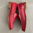 Krass&co G.H. Bass & . Whitney Weejuns Penny Loafers Patent Red Flats Women’s Size 6.5 Photo 5