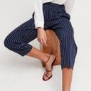 Wilfred Aritzia  Modesto Navy Pinstripe Pants 00 Photo 0