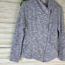 Olive & Oak  Light Grey Space Dye Cotton Stretch Moto Jacket Photo 2