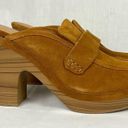 Splendid  Vina Suede Clog Honey Brown Platform Mule Loafers Sz 9.5 New Chunky Photo 3