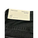 American Eagle  Shorts Women's Size 00 Crossover Waist Distressed Black Denim NEW Photo 11