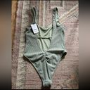 Swimsuit For All NWT (M) Alina Crinkle Low Back Cinched One Piece Sage Green by Swimsuits for All Photo 5