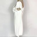 BB Dakota NEW  Kaless Off Shoulder White Ruffle Cut Out Shift Dress Women’s 10 Photo 3