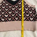 Papaya Cropped Heart Sweater  Vest women Medium Photo 5