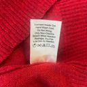 Coldwater Creek  Women Sweater V-Neck Wool Blend Long Sleeve Knit Pullover L Red Photo 10