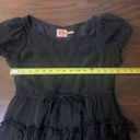 Juicy Couture  black ruffle short sleeve a-line dress size 0 Photo 11