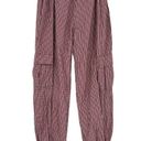 The Ragged Priest  Chain Drawstring Plaid Cargo Pants Red Size Small Photo 2