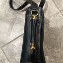 Gucci  Leather Shoulder Bag, in Deep Navy with Gold Tone Photo 4