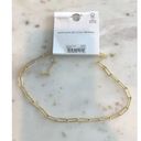 Madewell NWT  Paperclip Chain Necklace In Vintage Gold Photo 4