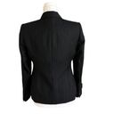 Anne Klein  Suit Black Pinstripe 2 Button Closure Career Blazer Jacket Size 4P Photo 3