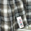 Tommy Hilfiger Tommy Jeans Womens Size Medium Plaid Peplum Smocked Top •Scoop Neck Long Sleeves Photo 6