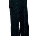 Cynthia Rowley  Dark Green Velvet Wide Leg Pants Sz 4 Photo 0