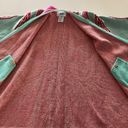 PAY'S | PPAAYYSS Boho Western Poncho "Caravan of Flight" Blue Pink Red One Size Size M Photo 10