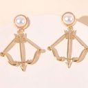 Bow and arrow Pearl  earrings 🌟​​​​​​​​​​​​​​​​​ Photo 0