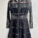 Alexis  lace black fit and flare mini dress size XS new with tags Photo 6