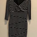 White House | Black Market 217- Black and White Striped Sheath Dress Photo 0