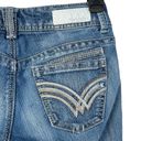 Rewind  Jrs SZ 0 Skinny Jeans Low-Rise Stretch Pockets Zip-Fly Whiskered Blue Photo 6