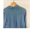 Thread and Supply  Chambray V Neck Long Sleeve Top Size Small Photo 4