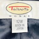 Talbots  Black & White Geometric Fully Lined Career Blazer Jacket Womens Size 12 Photo 9