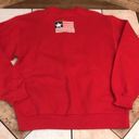 Jerzees  USA flag red pullover sweater size medium Photo 4