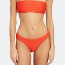 Mara Hoffman NEW  Kay Low Rise Bikini Bottom, Orange, Large Photo 7