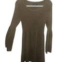 American Eagle  Outfitters Soft Ribbed Olive Green Long Bell Sleeve Sweater Dress Photo 0