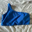 All In Motion  Brushed Sculpt Asymmetrical Cobalt Blue Sports Bra, XXL Photo 0