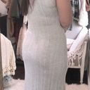 Caution to the Wind  size medium grey boho midi dress Photo 1