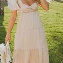 Show Me Your Mumu Nicole Maxi Dress in Champagne Luxe Satin S NWT Photo 0