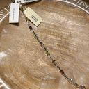 Macy's NWT Multi Genuine Gemstone & Diamond 18KT Gold Over Sterling Silver Bracelet Photo 0