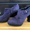 Tod's  Navy Blue Leather Suede Ankle Booties, luxury, EUC (almost like new) sz 39 Photo 2