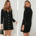 Tuckernuck  NEW Pomander Place Dress Keira Tweed Button Up Mini Dress Black Size Photo 1