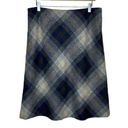 Brooks Brothers  Wool Plaid Diamond Print Below Knee Length Full Skirt Size 14 Photo 0