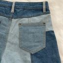 Peach Love California NWT  Denim Patchwork Jean Shorts Size Large Photo 2