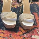 Betsey Johnson  Something Blue Beth Embellished Platform Sandals Bridal white 10 Photo 5