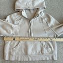 Lululemon Tan Beige Cropped Scuba Hoodie 1/2 Zip Sweatshirt Women Size XS/Small Photo 5