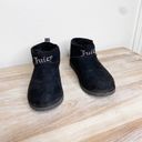 Juicy Couture  black rhimestone jewel ankle furry booties size 7 Photo 10