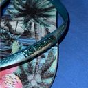 Havaianas NWOT  Size 9/10 Blue Tropical Flip Flops Photo 1