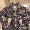 Coldwater Creek Purple Floral Blazer Size Petite Small Photo 5