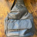 Leather sling backpack NWT Black Photo 0